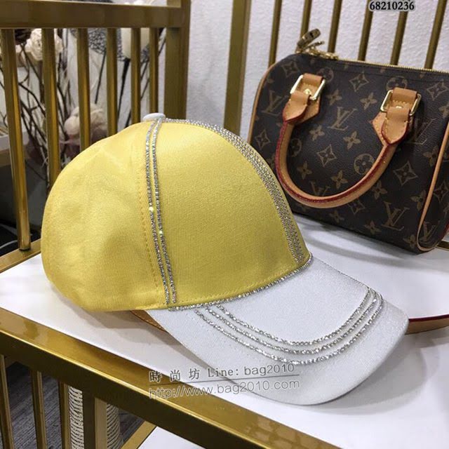 Chanel新品女士帽子 香奈兒燙鑽棒球帽鴨舌帽  mm1424
